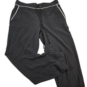 NWT 1 State Black Joggers with White Trim